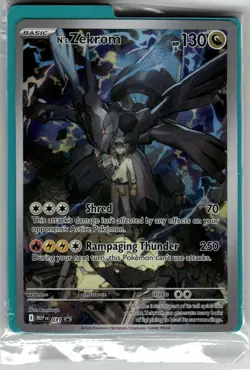 N's Zekrom - 031 ME: Mega Evolution Promo NM Pokemon Card TCG SEALED - Image 1