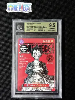 One Piece Card Game 🏴‍☠ST21 - 014 MONKEY.D.LUFFY PROMO ALT ART Graded BGS 9.5 - Image 1