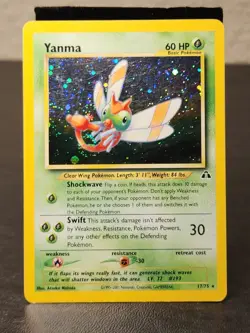 Yanma 17/75 Neo Discovery Holo Tcg Card Game Pokemon Collect Trade Holo Rare - Image 1