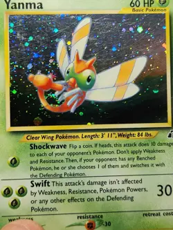 Yanma 17/75 Neo Discovery Holo Tcg Card Game Pokemon Collect Trade Holo Rare - Image 5
