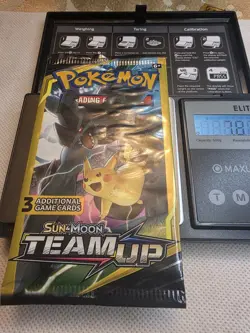 🔥 Pokemon Sun & Moon Team Up Booster Pack – 3 Card Mini Pack – HEAVY 7.81g 💰 - Image 2