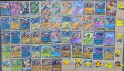 50 Pokemon Full Art, Ex & V Cards Lot (CHARIZARD & MEWTWO) (Free Shipping!!!) - Image 4