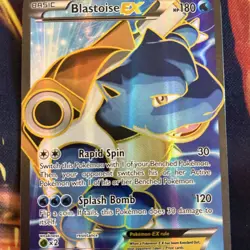 Pokemon TCG Blastoise EX XY Holo Full Art Ultra Rare Card 142/146 - Image 3