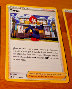 POKEMON ORIGINE PERDUE CARD CARTE MARCIA 153/196 FR NM 2022 - Image 1