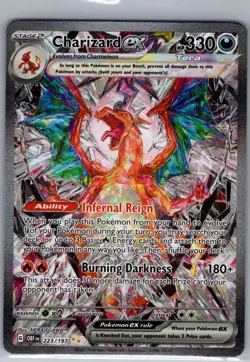 Charizard ex 223/197 SIR SV: Obsidian Flames - Pokemon Card - NM - Image 1