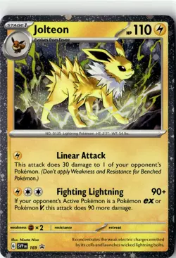 Jolteon - (Cosmos Holo) Rare SV: Scarlet & Violet Promo Cards 169 NM - Image 1