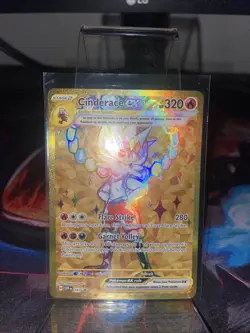 Cinderace ex 163 Gold Near Mint SV: Scarlet & Violet Promo Cards Pokemon - Image 1