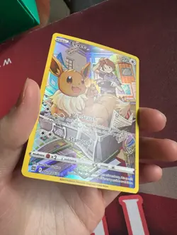 EEVEE TG11/TG30 Brilliant Stars FULL ART Trainer Gallery Pokemon TCG card MINT - Image 2