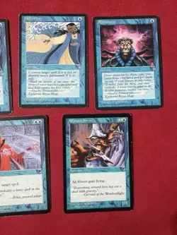 5 Blue Card HP Lot - Ice Age And Tempest - MTG Magic The Gathering Vintage HP - Image 3
