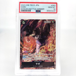 One Piece Card PSA 10 Sabo OP04-083 SR Alt Art Packs Battle Japanese [10] - Image 1