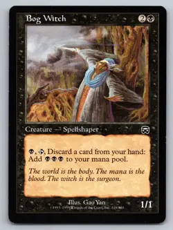 MTG Bog Witch Normal C Mercadian Masques (MMQ) 118 LP Magic - Image 1