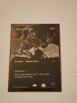 Voice of Victory (Borderless) *Foil* TDM 331 NM MTG - Image 1