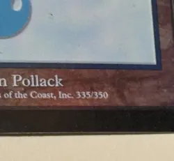 MTG Basic Land Island Foil Card Collectible Magic The Gathering Island 335/350 - Image 3