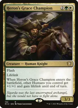 MTG Heron's Grace Champion ** Midnight Hunt Commander ** English (NM) - Image 1