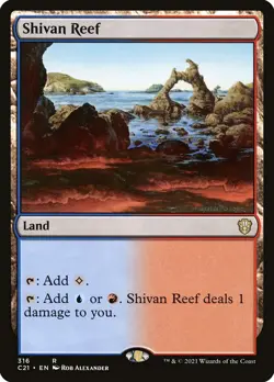 MTG Shivan Reef ** Commander 2021 ** English (NM) - Image 1
