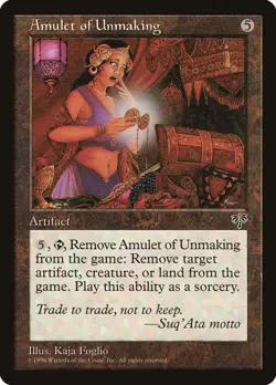 MTG Amulet of Unmaking ** Mirage ** English (NM) - Image 1