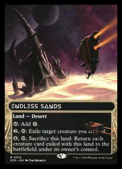 Endless Sands Borderless Edge of Eternities MTG - NM+ - Image 1