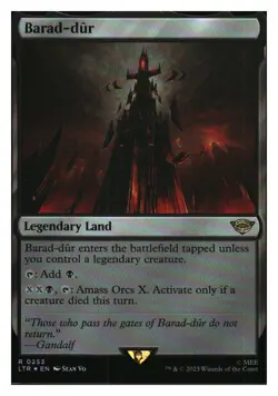 Barad-dur Rare (foil) Universes Beyond: The Lord of the Rings MTG - NM+ - Image 1