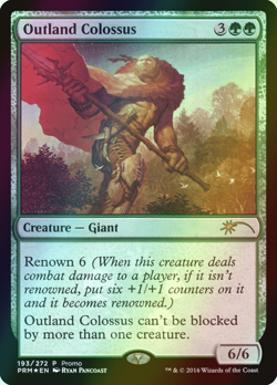 MTG Outland Colossus Instore Foil ** Resale Promos ** English (NM) - Image 1