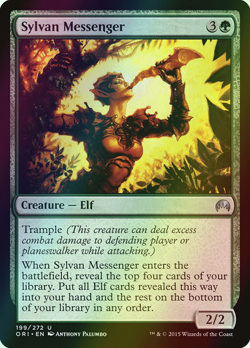 MTG Sylvan Messenger Foil ** Magic Origins ** English (NM) - Image 1