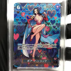 One Piece Card PSA 10 Boa Hancock OP07-051 SR SP Alt Art Japanese [10] - Image 2