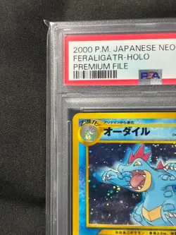 PSA 10 2000 Feraligatr #160 Premium File Holo Pokemon Card Japanese Vintage Old - Image 3