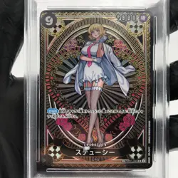 One Piece Card PSA 10 Stussy OP07-085 SR SP Alt Art Japanese [10] - Image 2