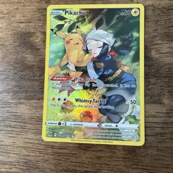 Pokemon TCG Lost Origin Trainer Gallery Pikachu TG05/TG30 Full Art Holo Rare - Image 1