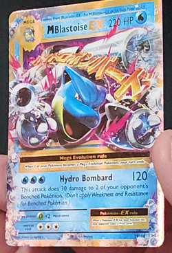 Pokemon TCG Mega M Blastoise EX 2016 XY Evolutions Card 22/108 NM - Image 2