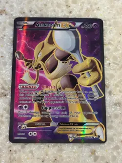 Pokemon Alakazam EX 2016 Fates Collide #117/124 Full Art Ultra Rare Holo NM - Image 1