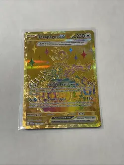 Terapagos ex 180/131 Prismatic Evolutions Gold Hyper Rare Pokemon Card 180/131 - Image 1