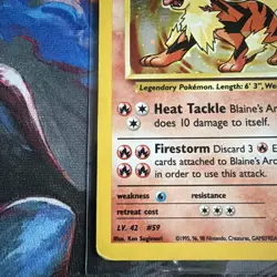 Pokemon TCG Blaine's Arcanine Gym Challenge 1 Holo Unlimited Holo Rare - Image 5