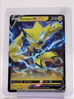 ZERAORA V 2023 POKEMON SWSH CROWN ZENITH ULTRA RARE 053/159 Q2714 - Image 1