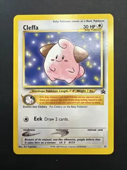 Pokemon Cleffa 31/53 WOTC Black Star Promo Non Holo - Image 3