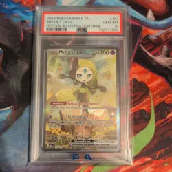 PSA 10 MELOETTA EX SIR 167/086 BLACK BOLT SPECIAL ILLUSTRATION RARE POKEMON 2025 - Image 1