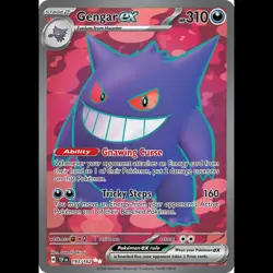 Gengar ex 193/162 Pokemon Scarlet & Violet Temporal Forces NM + - Image 1