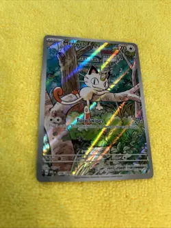 POKEMON MEOWTH PHANTASMAL FLAMES ILLUSTRATION RARE #106/094 HOLO ENG NM - Image 3