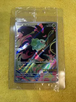Pokemon Mega Evolution: Bulbasaur [Stamped] 133/132 Illustration Rare Holo NM - Image 2