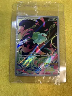 Pokemon Mega Evolution: Bulbasaur [Stamped] 133/132 Illustration Rare Holo NM - Image 3
