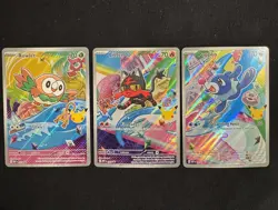 Pokemon TCG First Partner Illustration Collection Series 1 Alola Starters - Image 1