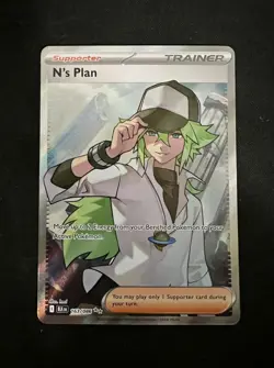 N's Plan 163/086 Ultra Rare Pokemon Black Bolt English Pack Fresh MINT - Image 3