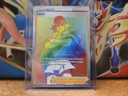 Leon 195/185 Vivid Voltage NM Full Art Secret Rainbow Rare Trainer Pokemon - Image 1