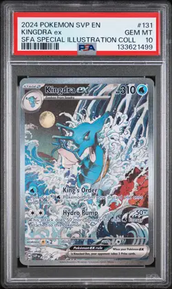 2024 POKEMON SVP EN-SV BLACK STAR PROMO #131 KINGDRA EX PSA 10 - Image 1