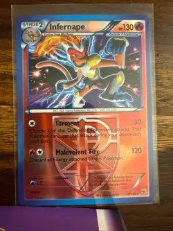 Infernape 17/135 Holo Rare Plasma Storm Pokemon Reverse Holo Near Mint - Image 1
