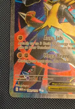Pokemon Mega Evolution Lucario EX -Holo -Full Art- Ultra Rare- Pack Fresh -Nice - Image 5