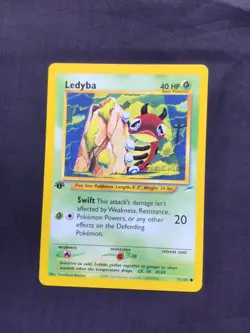 Pokemon Cards: 1st Edition Neo Destiny Common: Ledyba 71/105 - Image 1
