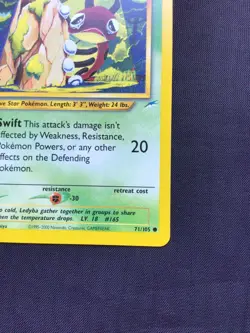 Pokemon Cards: 1st Edition Neo Destiny Common: Ledyba 71/105 - Image 4