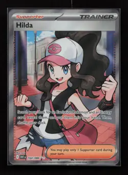 Hilda 164/086 Ultra Rare White Flare Pokemon Near Mint - Image 1