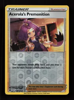 Acerola's Premonition 129/172 Uncommon Brilliant Stars Pokemon Reverse Holo MP - Image 1
