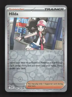 Hilda 084/086 Uncommon White Flare Pokemon Reverse Holo Near Mint - Image 1